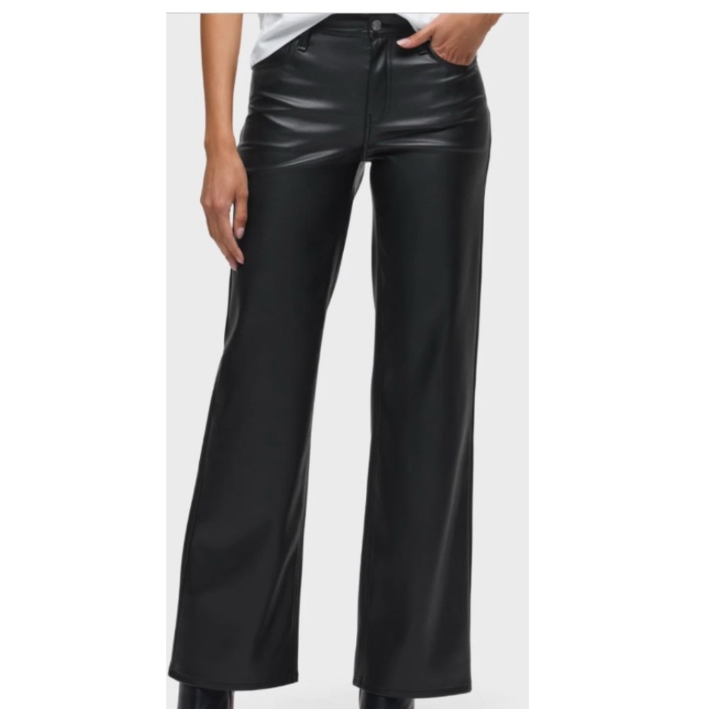 100% Genuine Lamb Leather Black  Hudson Pants.  Size 26  New with tags